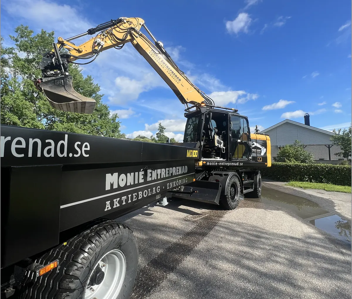 Arbete hos Monié Entreprenad